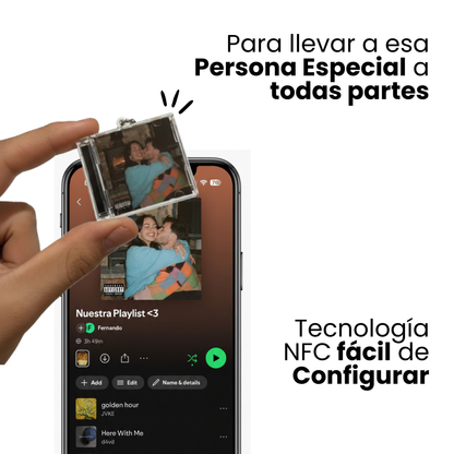 Llavero CD Personalizado con Album o Playlist NFC